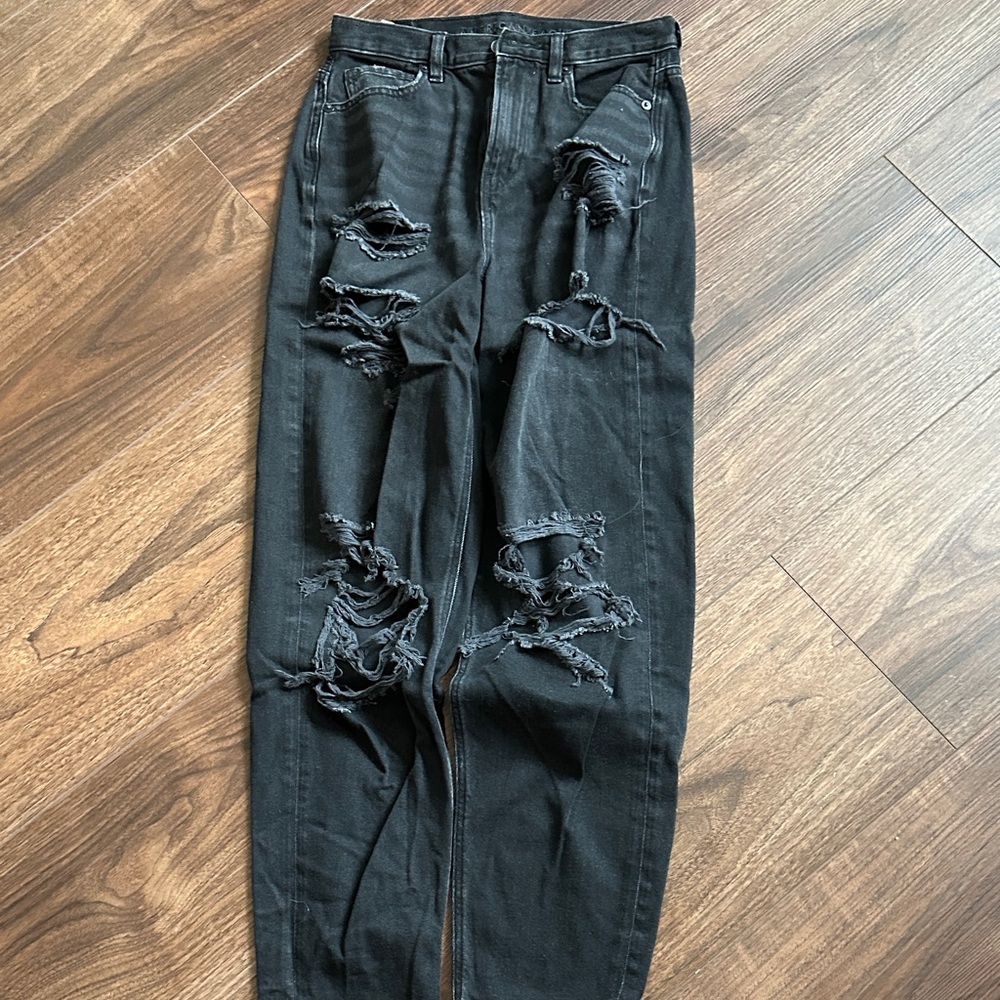 American Eagle Outfitters Ripped Black Skinny Jeans